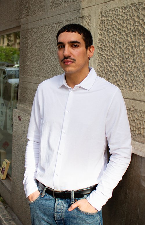 Camisa punto piqué manga larga