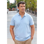 Polo botón oculto manga corta