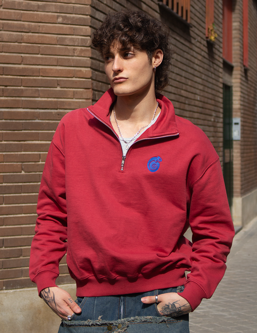 Sudadera con media cremallera