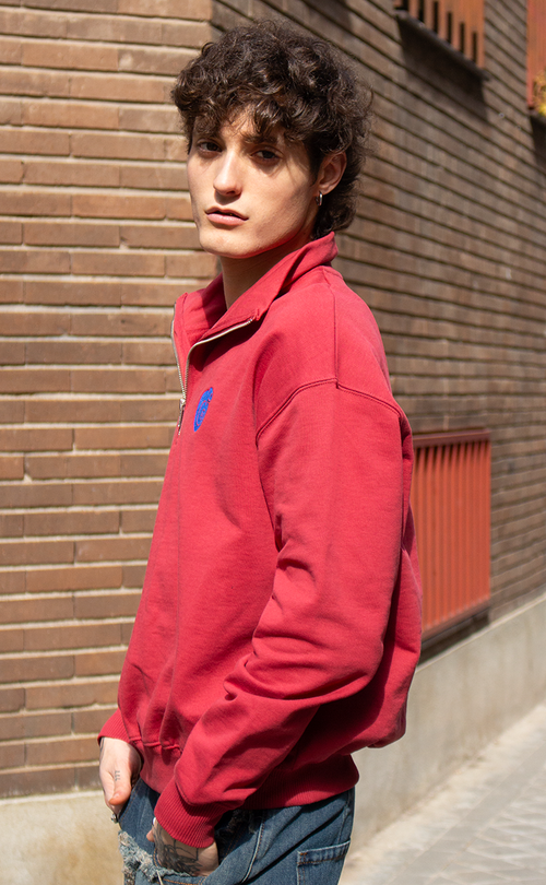 Sudadera con media cremallera