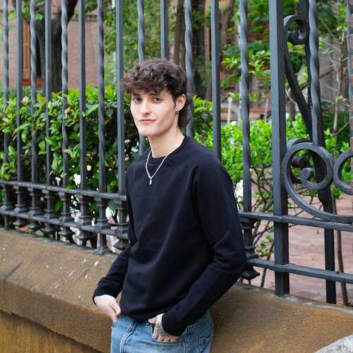 Sudadera cuello redondo